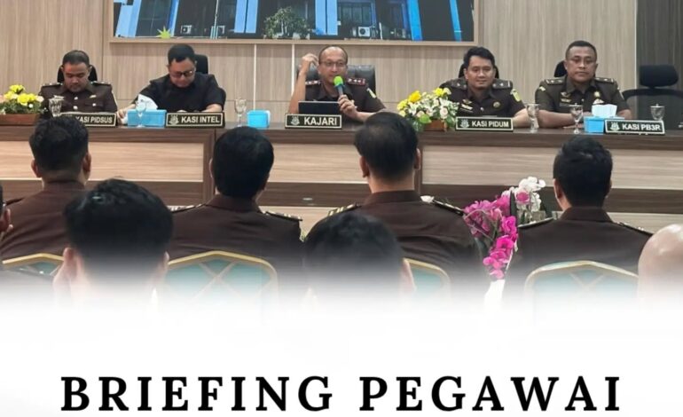  📋 BRIEFING PEGAWAI KEJAKSAAN NEGERI TULANG BAWANG