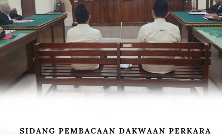  SIDANG PEMBACAAN DAKWAAN PERKARA TIPIKOR BAWASLU TULANG BAWANG